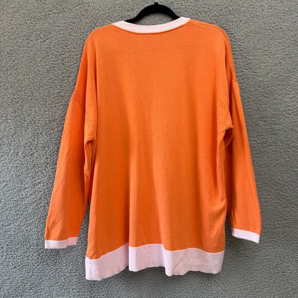 Talbots Cardigan Sweater Womens 2X Orange Button Long Sleeve Career Casual Basic - Picture 8 of 8